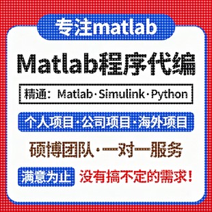 matlab代码帮做仿真程序代编设计复现与问题解决simulink建模答疑