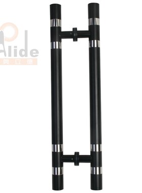 玻璃门拉不锈钢拉手把手手黑色烤漆大门拉I手长拉手推拉门拉手955