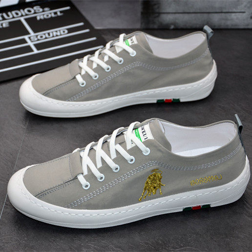 一脚蹬男鞋2021新款春季透气小白布鞋男韩版潮流百搭Y运动休闲板,流行男鞋,单鞋,淘宝优惠券,粉丝福利购,淘宝优惠卷