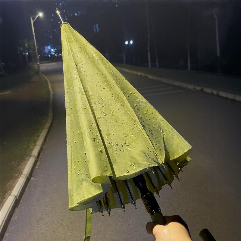 遇水开花长柄g雨伞24骨加厚加固学生上学专用女生高颜值抗风高质