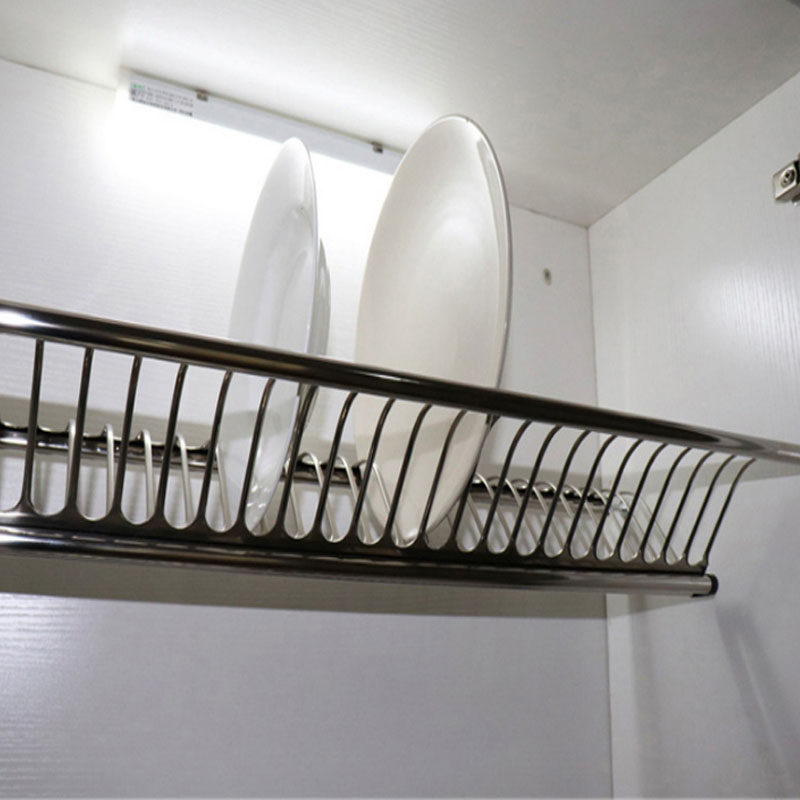 304不锈钢挂式内双层碗盘沥水架打孔拉篮吊柜碗碟W架置物收纳架,家装主材,置物架,淘宝优惠券,粉丝福利购,淘宝优惠卷