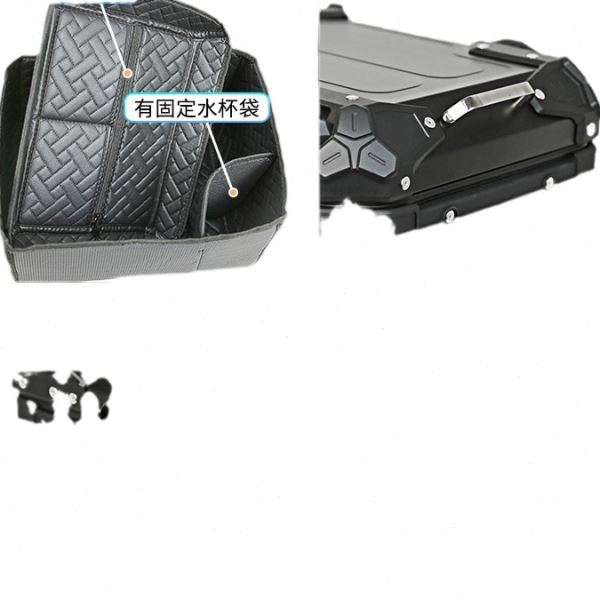 MJW摩托车后尾箱铝合金尾箱uhr150后备箱踏板电动车大容量UY小牛