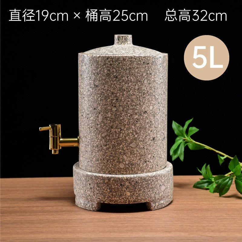 天然麦饭石制作的水桶蒙阴麦饭石水桶麦饭石杯麦饭石饮水机水杯