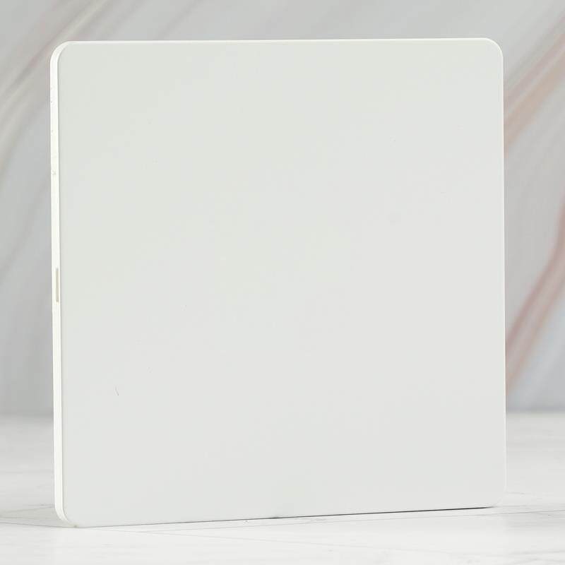 哑白银杆 PIALT86型家装开关复古圆头拨杆不锈钢烤漆单开