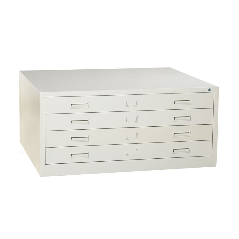 钢制底图柜钢制加厚抽屉式带锁资料文件储藏收纳图纸柜0号1号可选