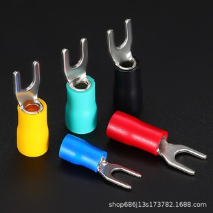 SV叉形预绝缘端头 Y型冷压端子预绝缘接线端子冷压接线端头加厚