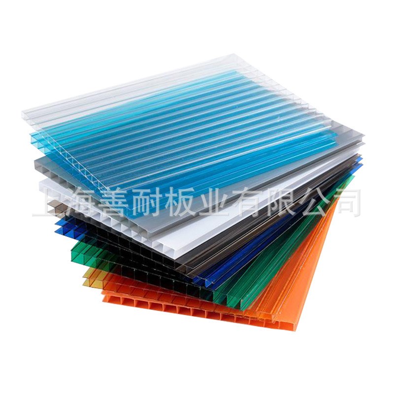 PC板 阻热防静电蜂窝PC阳光板 温室中空彩色透明8mmPC阳光板