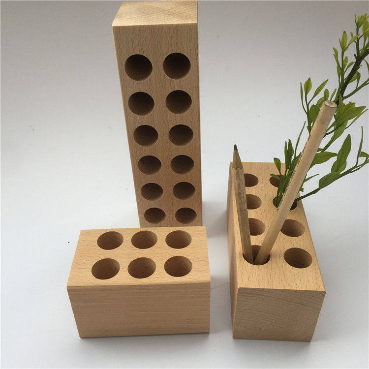 笔筒实木钢笔木制笔架子工具架木质笔托笔插插两用笔搁创意笔座,文具电教/文化用品/商务用品,笔筒,淘宝优惠券,粉丝福利购,淘宝优惠卷