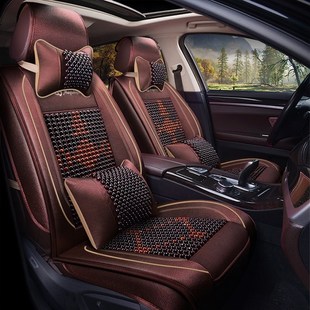 新款木珠汽车座全包围四季通用凉垫夏季冰丝木珠子汽车坐垫