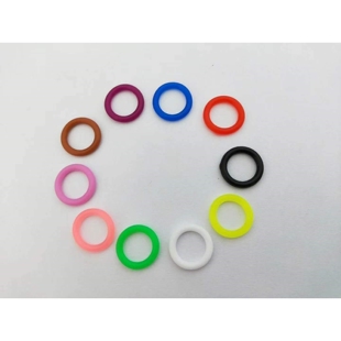 新版五彩胶圈彩圈识别环鸽子脚环信鸽足环斑鸠元宝鸽识别环