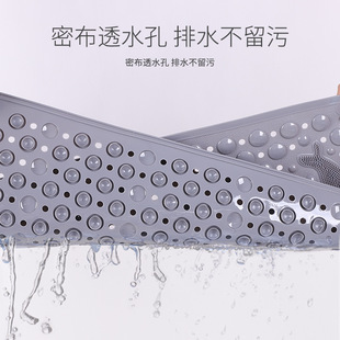 浴室防滑垫卫生间地垫沐浴房防水防摔脚垫家用带吸盘耐脏吸水