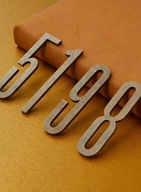 数字门牌号磁吸免打孔铁门适用家用包厢房间门号编号金属门牌号码