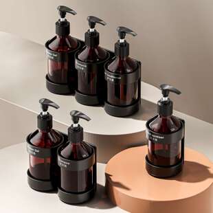 新款酒店皂液器 宾馆民宿浴室洗护用品置物架洗发水沐浴液瓶支架