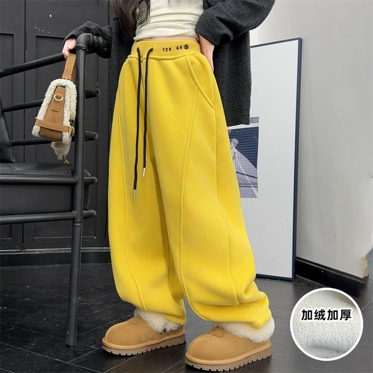 【送运费险】加绒加厚运动卫裤