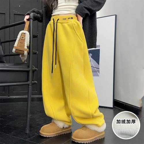 【送运费险】加绒加厚运动卫裤