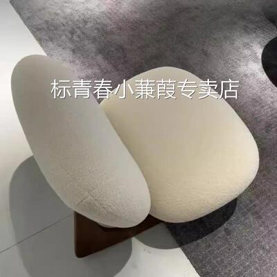 北欧轻奢风实木摇摇椅设计师款样板间酒店会所民宿单人休闲沙发椅