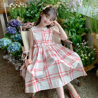 【小梨专享】女童2025夏季新款可爱背心长洋装儿童韩版Q13520