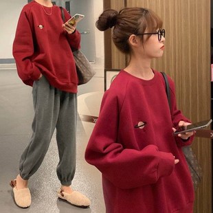 孕妇春装套装网红外出上衣2023年新款小个子时尚春秋款孕妇连衣裙