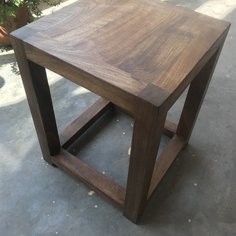 胡桃实木小方凳客厅沙发茶桌凳简约家用花架换鞋板凳手工榫卯矮凳,住宅家具,矮凳,淘宝优惠券,粉丝福利购,淘宝优惠卷