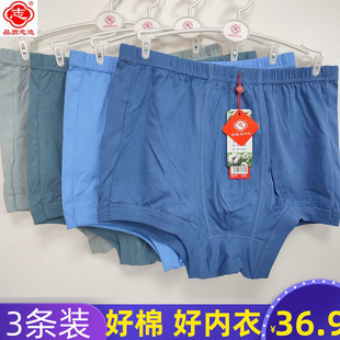 众志 志牌男士精梳棉内裤纯棉纯色小四角裤头加肥加大码0135