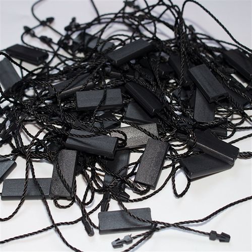 空白吊粒 吊牌绳服装吊绳吊粒定做标签绳吊牌挂绳尼龙绳 双插吊粒