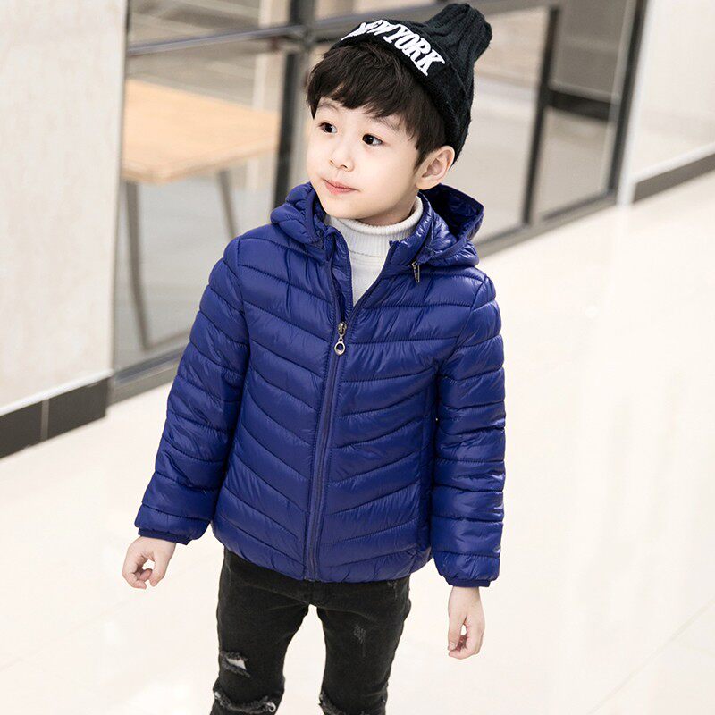 2021新款儿童羽绒棉服男大童轻薄棉衣男童女童棉袄女孩秋冬装外套