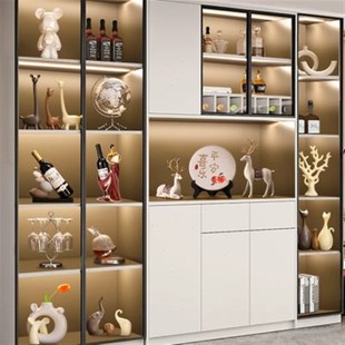 轻奢玄关餐边柜新房装饰品摆件高档客厅酒柜电视柜高级感红酒架托