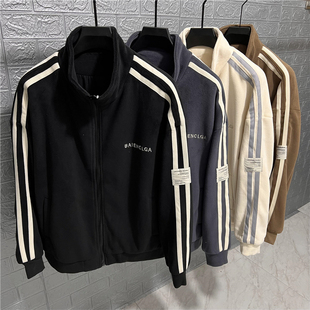 夹克棉服冬装 奥利绒休闲外套男士 潮牌加厚男装 2023新款 上衣 春秋季