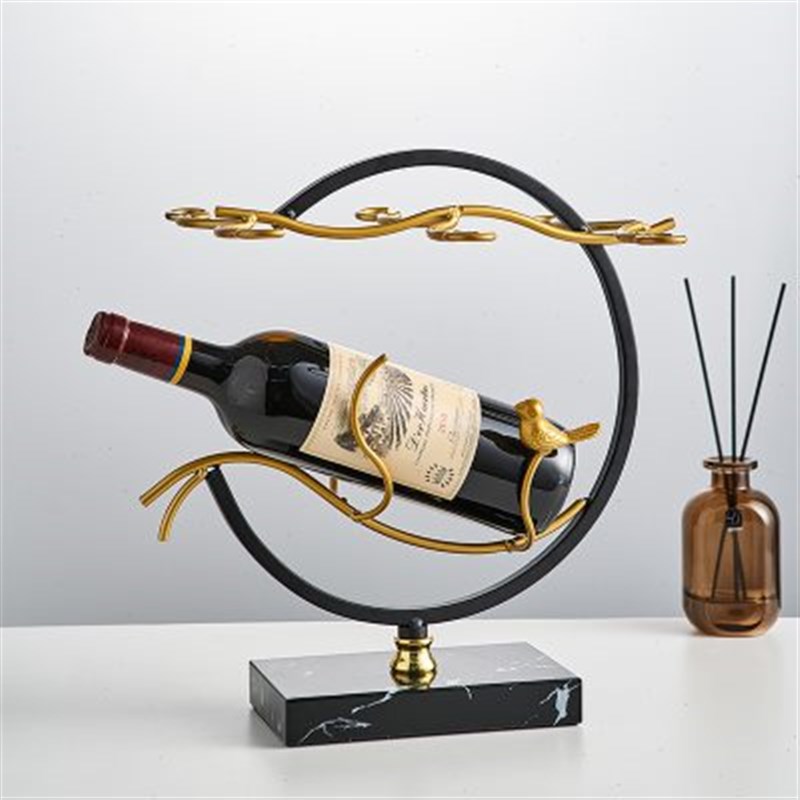 新中式红酒架摆件架子家用葡萄架装饰品红酒杯架倒挂创意酒柜摆设