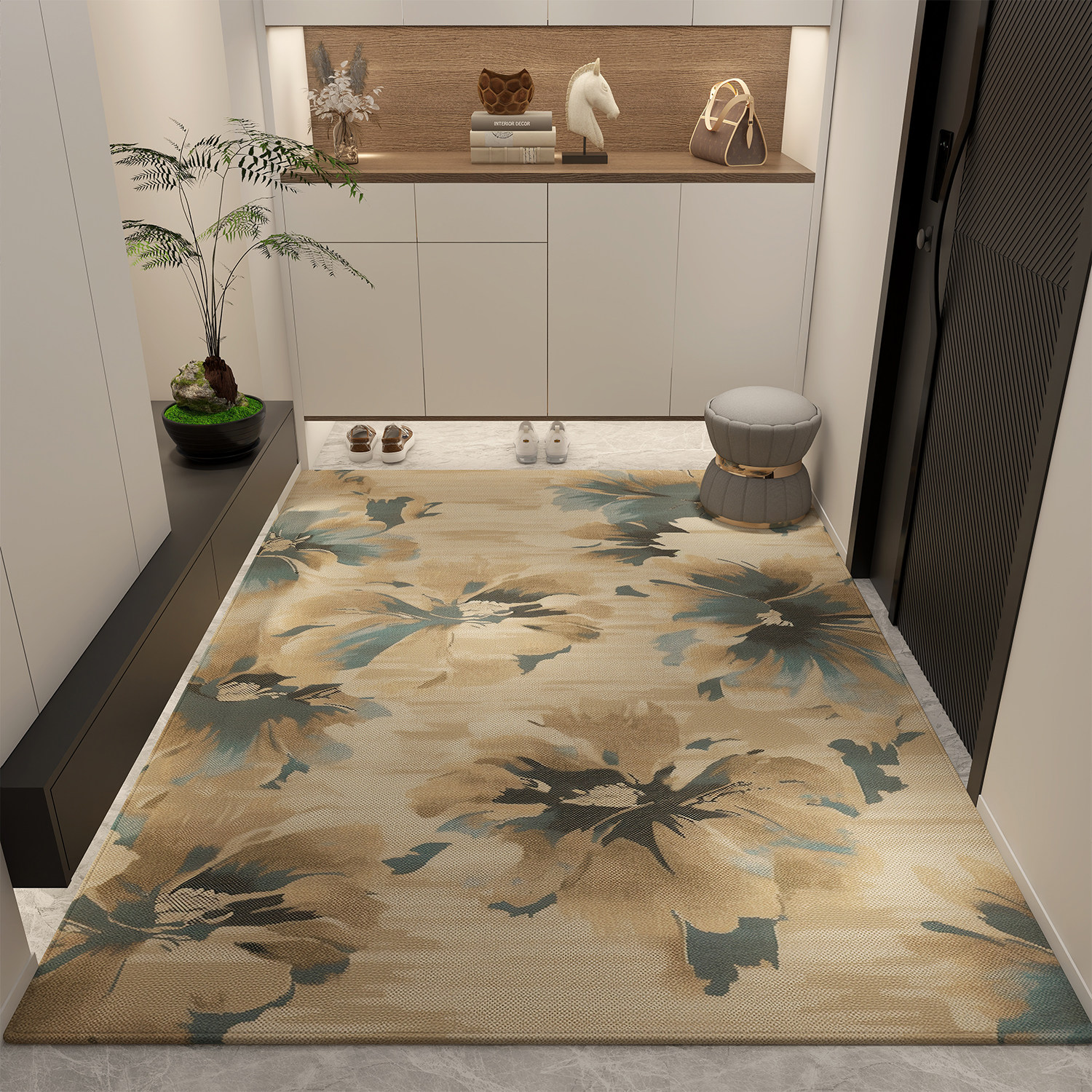 高级感入户门地垫可裁p剪家用地毯客厅进门玄关脚垫防滑大门口垫