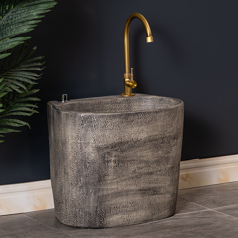 拖把池阳台家用拖布池卫生间陶瓷墩布池庭院室外一体式拖地盆,家装主材,拖把池,淘宝优惠券,粉丝福利购,淘宝优惠卷