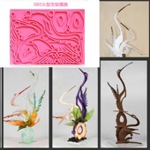 糖艺翻糖硅胶模具超大型支架模组装 天鹅创意糖艺模具