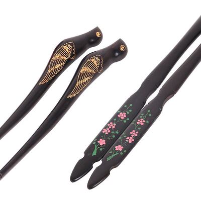 小鸟型黑檀扬琴练功锤初学练习琴竹黑檀练功槌扬琴