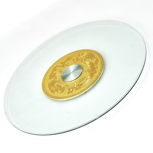 酒店餐桌转盘钢化玻璃圆台转盘圆形桌面旋转底座饭桌转盘家用