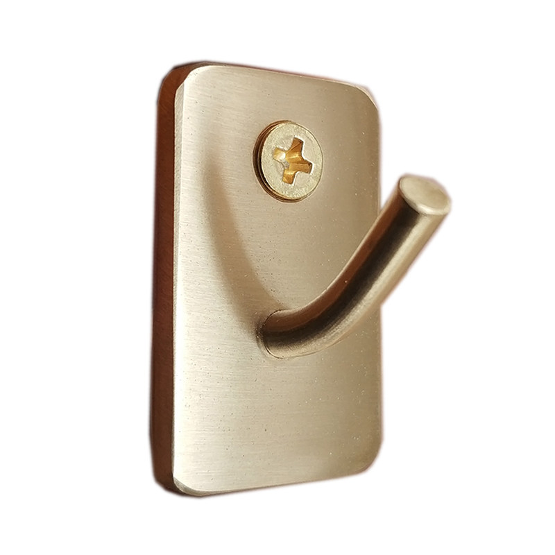 长形挂钩小号迷你爱黄铜勾金属单钩入户挂钥匙玄关门后墙面粘钩,收纳整理,挂钩/粘钩,淘宝优惠券,粉丝福利购,淘宝优惠卷
