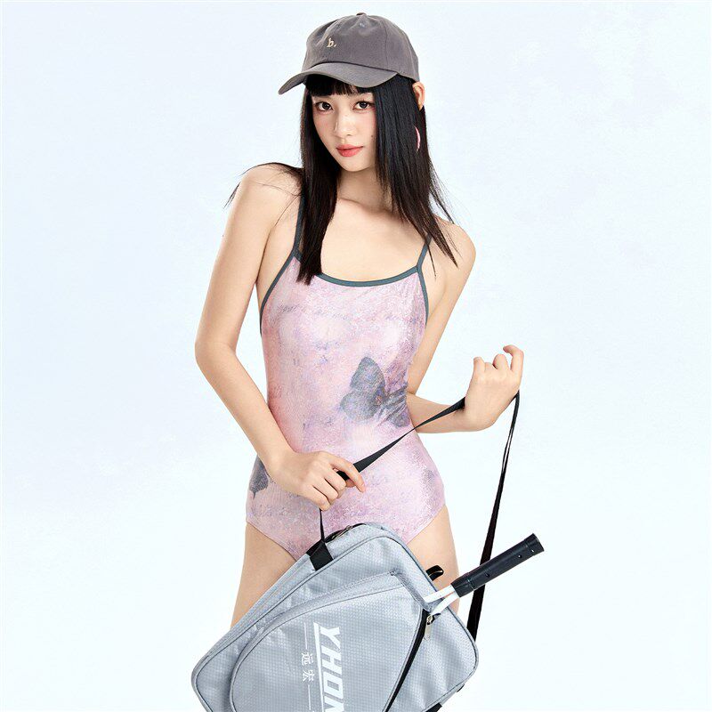 竞速泳衣女2025新p款游泳馆泡温泉高级感游泳衣成人绝美带胸垫