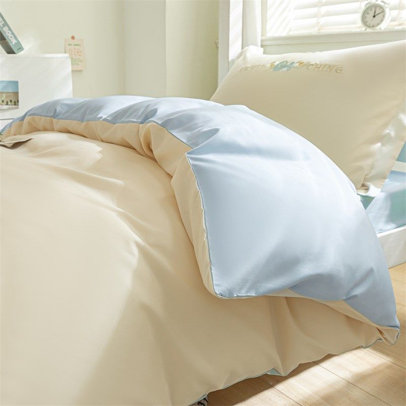 大学生宿舍床上三件套单人床单A被套四件套床品非全棉2024新款,床上用品,床品套件/四件套/多件套,淘宝优惠券,粉丝福利购,淘宝优惠卷