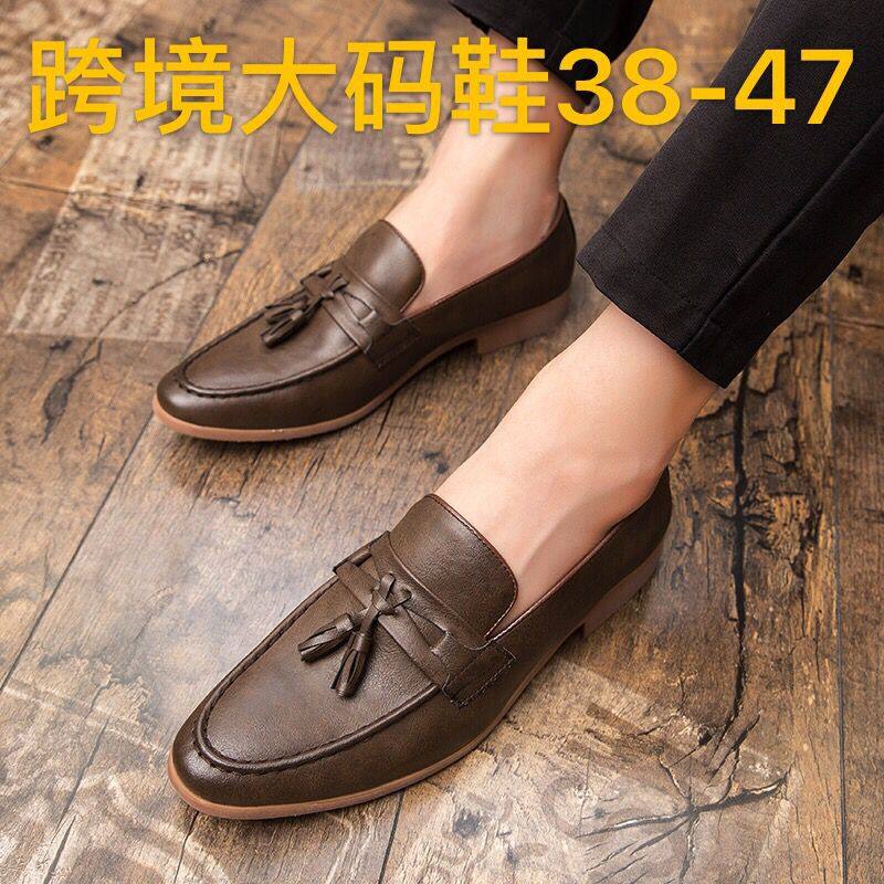 秋冬季一脚蹬e流苏男士豆豆鞋英伦风内增高尖头小皮鞋男潮流休闲,流行男鞋,单鞋,淘宝优惠券,粉丝福利购,淘宝优惠卷