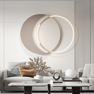 卧室床头背景墙上装饰壁灯壁挂现代玄关墙面装饰挂件客厅铁艺墙饰