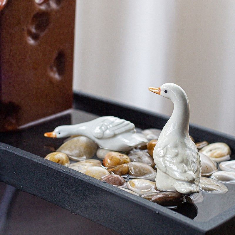 古都陶瓷鱼缸水缸石槽微景观造景瀑布流水摆件P雾化循环水喷泉配,家居饰品,装饰摆件,淘宝优惠券,粉丝福利购,淘宝优惠卷