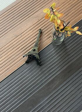 仿菠萝格瓷砖 园林拉槽竹木纹砖阳台庭院地砖加Q厚室外 防滑仿古