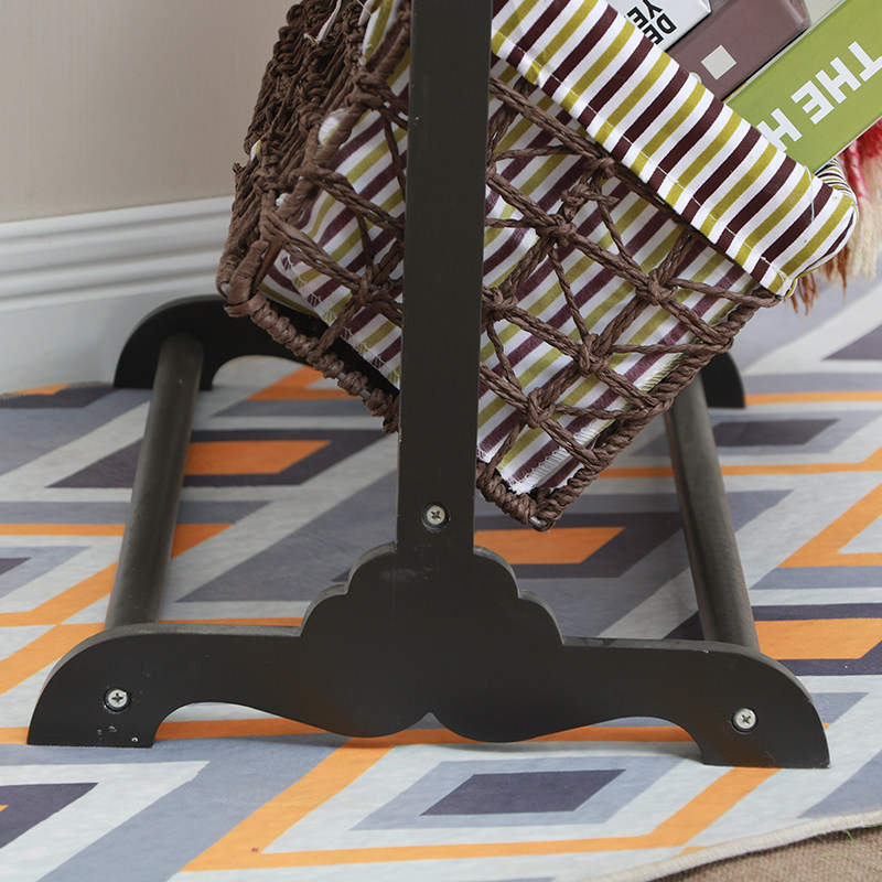 收纳篮藤编多层实木布艺田园书报架筐储物L架置物架客厅落地收纳,收纳整理,其他收纳篮,淘宝优惠券,粉丝福利购,淘宝优惠卷