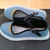 云南花鞋 平底妈妈Y毛边纳底 浅口一字扣鞋 纯手工嫁妆布鞋 方口单鞋