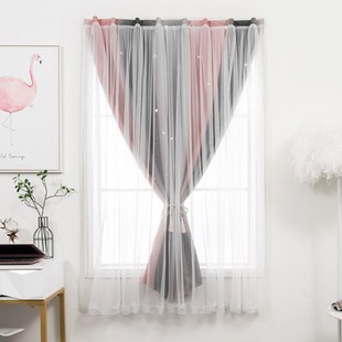 层彩纱布料娃娃家环创幼儿园大班表演区材料墙面装饰纱幔纱帘