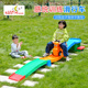 幼儿园滑滑车感统训练器材三段式 滑行车儿童过山车车