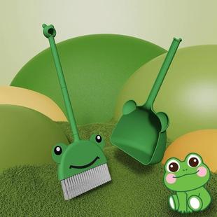 家用宝宝垃圾铲小孩扫地玩具幼儿园学生小工具 儿童扫把簸箕套装