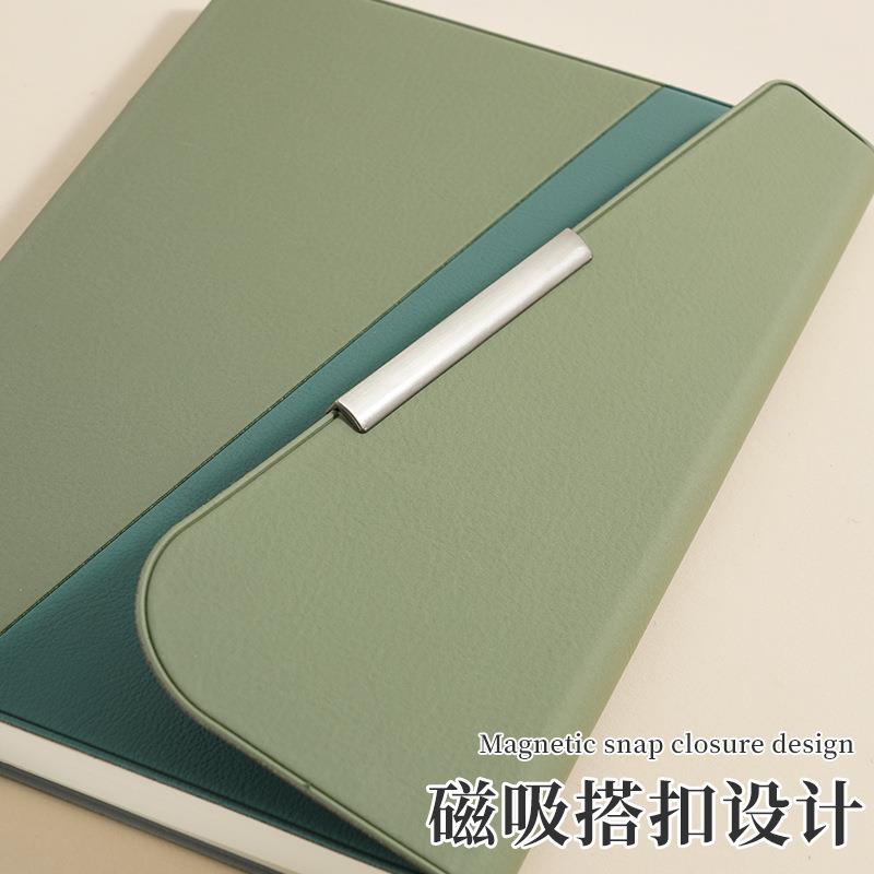三折皮面搭扣笔记本定制套装商务办公简约企业宣传纪念记事本子