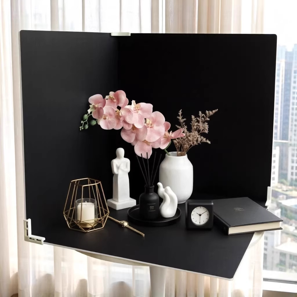 拍照背景板黑色白色pvc背景板ins摄影道具背景纸拍摄背景布背景墙