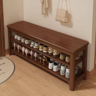 实木换鞋凳轻奢高级感长条凳家用门口入户多功能室内可坐式鞋柜