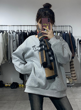 新款秋冬季女士围巾高级感休闲百搭防寒保暖围脖披肩两用披肩